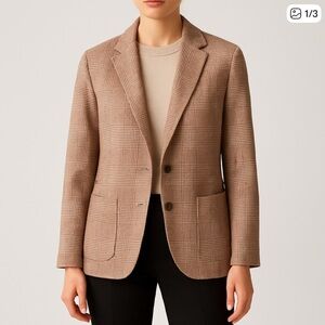 Eleventy Houndstooth Brown Blazer